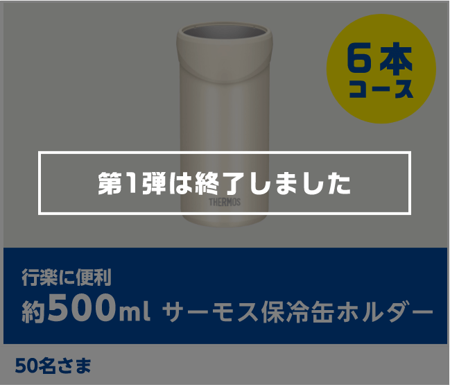 行楽に便利 約500ml サーモス保冷缶ホルダー 50名さま