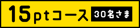 15ptコース 30名さま