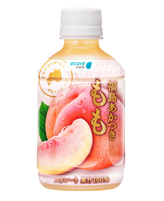 ストレート果汁100％・アキュアメイドの『福島あかつき桃』で“おいしい夏”を召し上がれ！