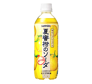 【과즙음료】Ajiwai premium Natsumitsukan soda