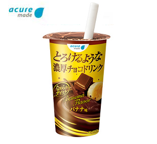 acure made とろけるような濃厚チョコドリンク　バナナ味