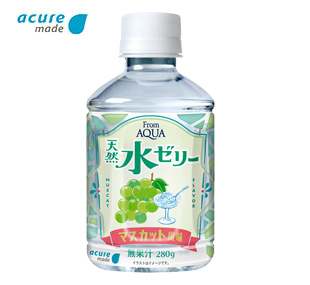 From AQUA 天然水ゼリー マスカット風味