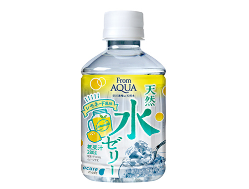 From AQUA 天然水ゼリー レモネード風味