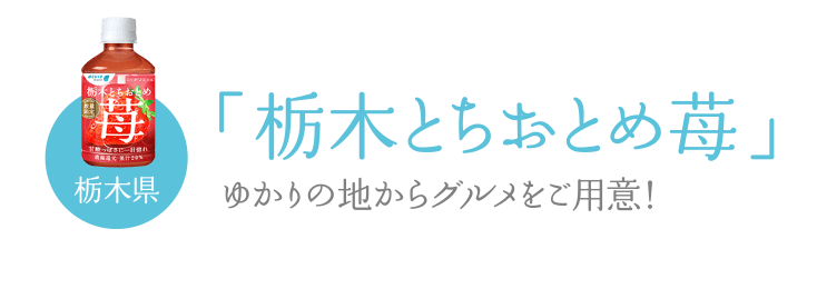 栃木県「栃木とちおとめ苺」ゆかりの地からグルメをご用意！