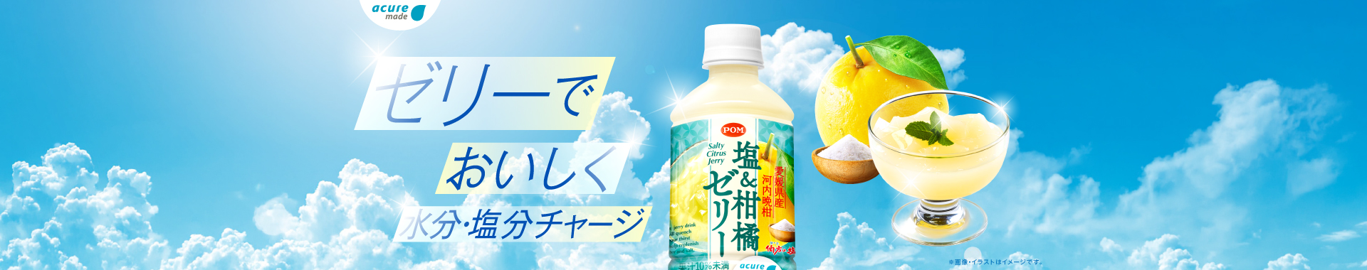 塩＆柑橘ゼリー