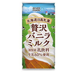 Hokkaido Hidaka Milk Industry【Sweets】Zeitaku vanilla milk